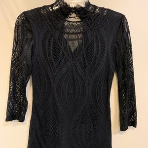 Urban Outfitters Black Lace Top